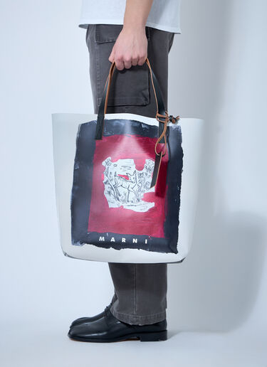 Marni Tribeca Tote Bag White mni0160008