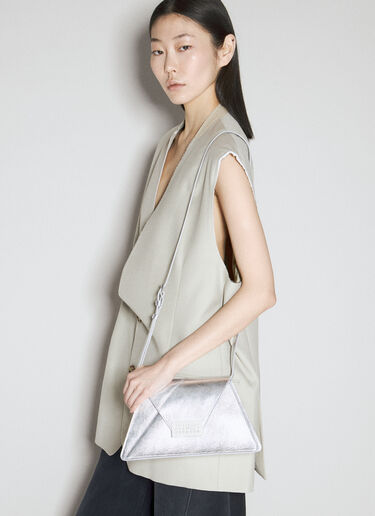 Medium Numeric Shoulder Bag MM6 Maison Margiela Medium Numeric Shoulder Bag Silver mmm0254022