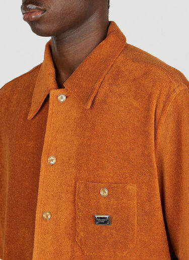 Dolce & Gabbana 타월링 반소매 셔츠 오렌지 dol0152010