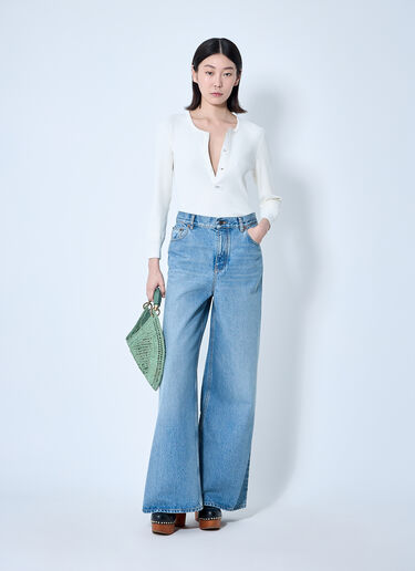 Chloé 하이 라이즈 진  블루 chl0260011