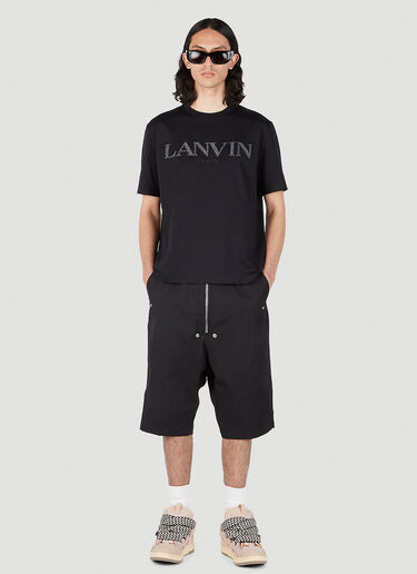 Lanvin 자수 로고 티셔츠 블랙 lnv0151011