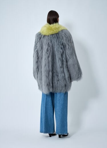 Marni Shearling Short Jacket Grey mni0262004