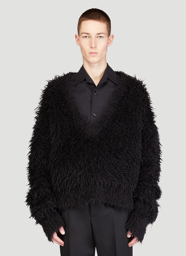 Bottega Veneta Alpaca-Knit Sweater Black bov0145053