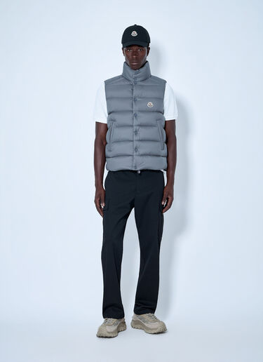 LN-CC® - Moncler: Tibb Down Gilet - Grey Moncler Tibb Down Gilet Grey mon0142081