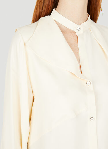 Jil Sander 胸前镂空衬衫 乳白色 jil0251002