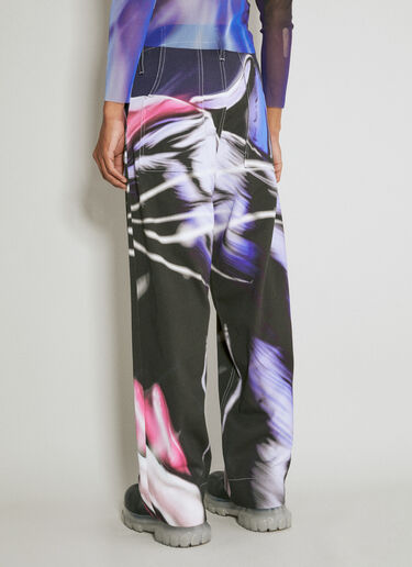 Gerrit Jacob Wide Leg Graphic Pants Navy gjb0154003