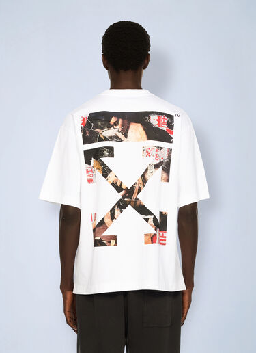 Paint Arrow Skate Logo T-Shirt Off-White Paint Arrow Skate Logo T-Shirt White ofw0162025