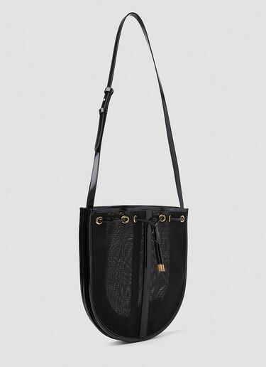 Saint Laurent Daryl Pochon Shoulder Bag Black sla0252074