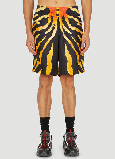 Burberry Tiger Print Shorts Yellow bur0149035