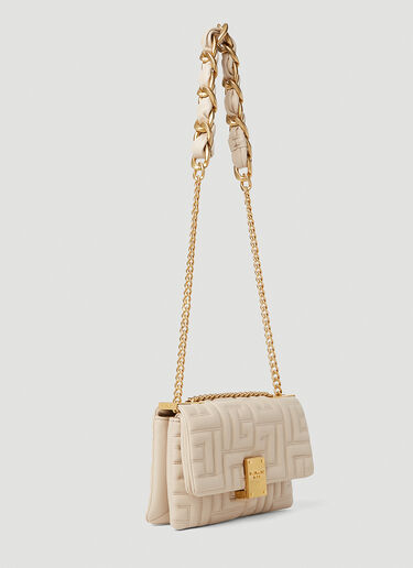 Balmain 1945 Small Shoulder Bag Cream bln0252038