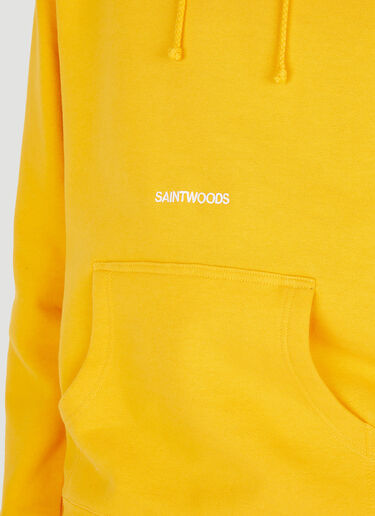 Saintwoods 徽标连帽运动衫 黄 swo0146027
