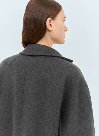 Max Mara Oversized Wool-And-Cashmere Coat Grey max0258030