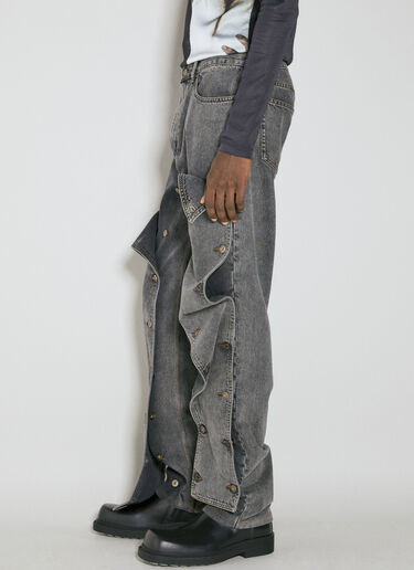 Evergreen Snap Off Jeans Y/PROJECT Evergreen Snap Off Jeans Black ypr0153007