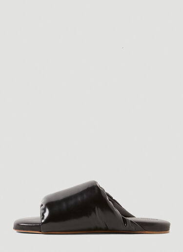 Bottega Veneta フラットパデッドサンダル ブラック bov0251087