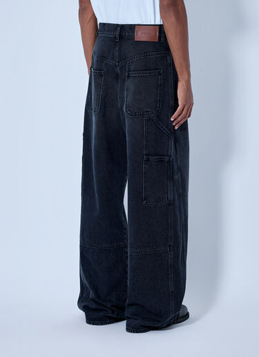 LN-CC® - Marni: Denim Workwear Trousers - Black Marni Denim Workwear Trousers Black mni0165006