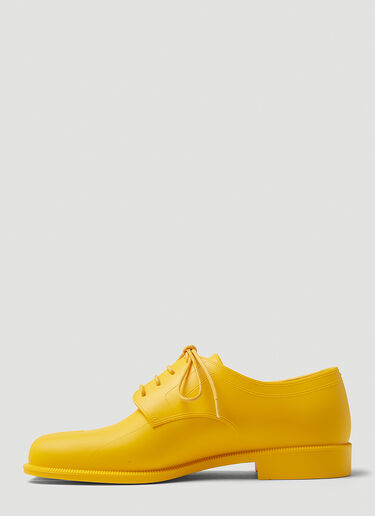 Maison Margiela Lace Up Tabi Shoes Yellow mla0247027