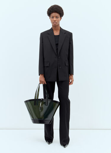 Saint Laurent 中号 Panier 托特包 绿色 sla0255098