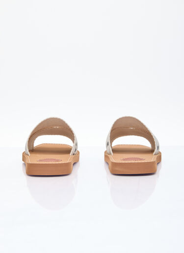 Chloé Woody Slides Beige chl0256014