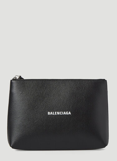 Balenciaga Cash Wrist-Strap Pouch Black bal0145054