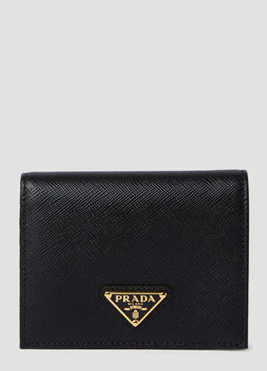 Prada Triangle Logo Bifold Wallet Black pra0250013