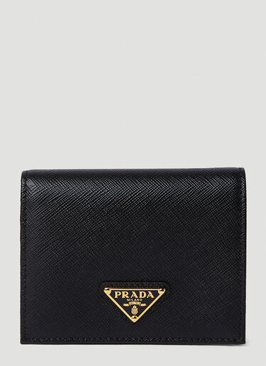 Prada Triangle Logo Bifold Wallet Black pra0250013
