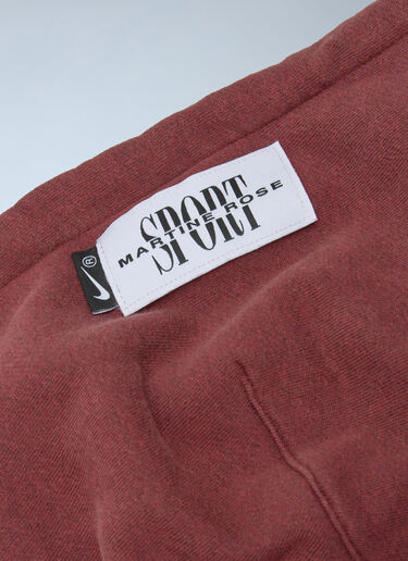 Nike x Martine Rose Logo Motif Hooded Zip-Up Sweatshirt Red nik0362112