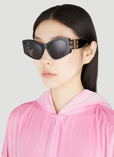 Balenciaga Dynasty XL D-Frame Sunglasses Black bal0352011