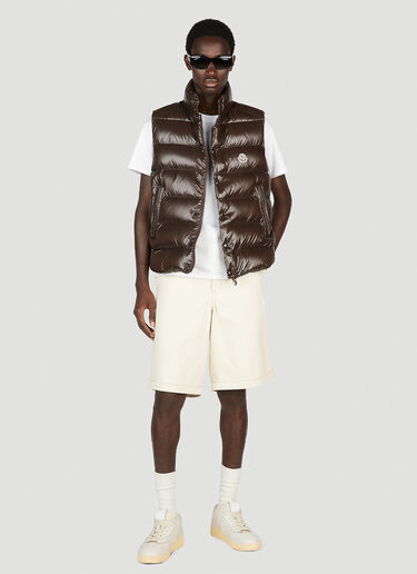 Moncler Tibb 徽标马甲 棕色 mon0153001