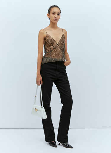 KHAITE Grisella Lace Top Black kha0253010