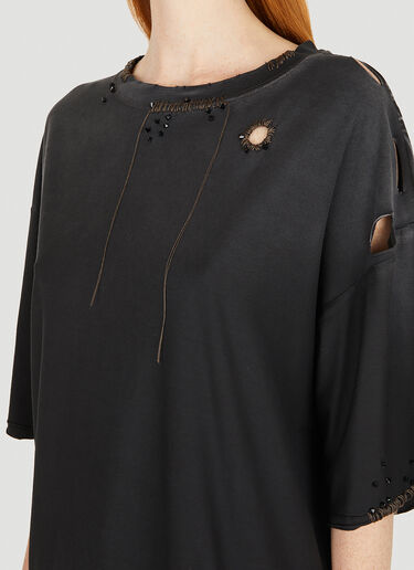 Acne Studios Distressed T-Shirt Black acn0250076