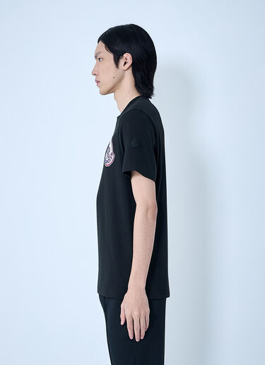 Moncler Embroidered Logo T-Shirt Black mon0164030