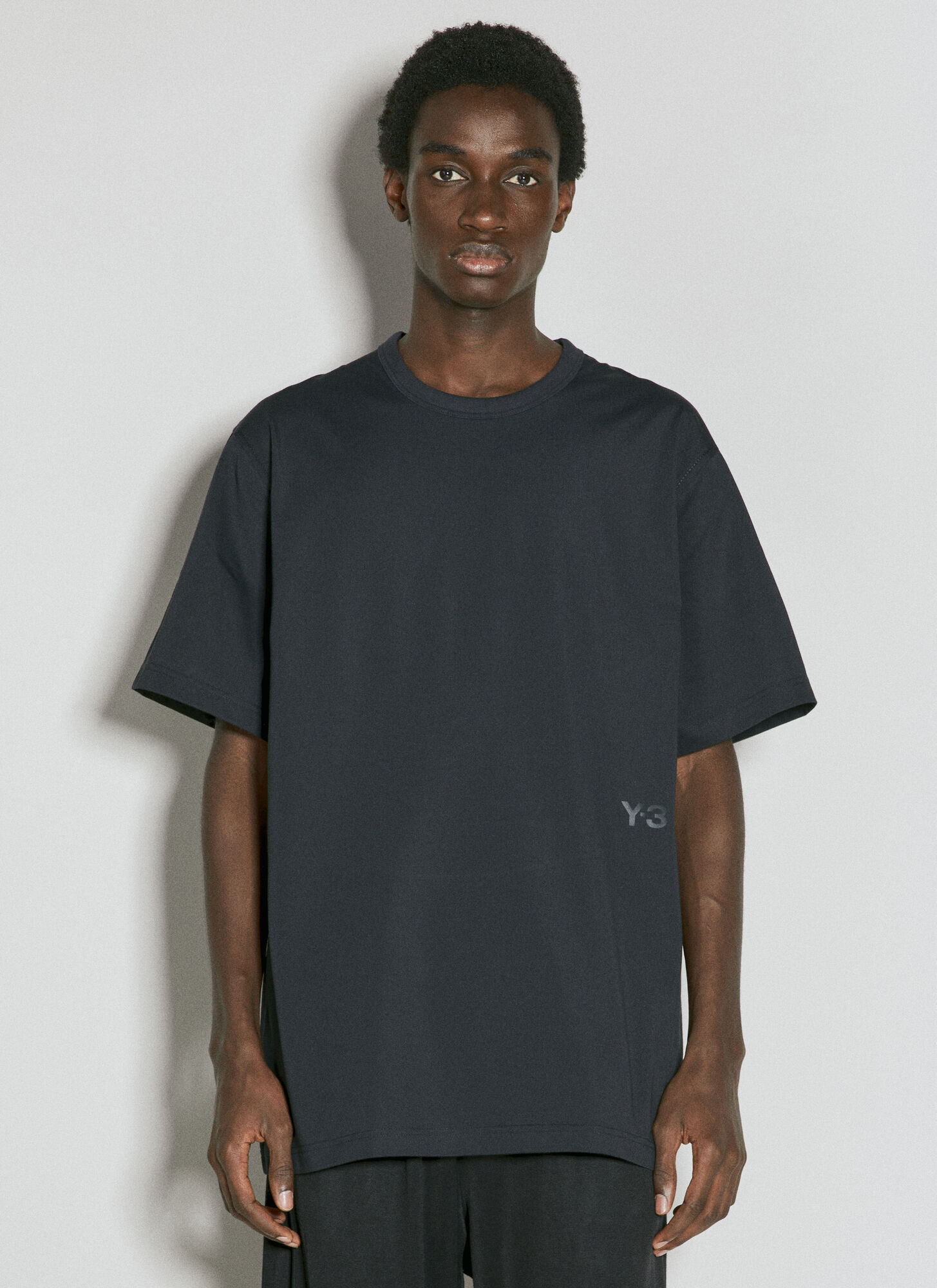 Shop Y-3 Premium Short Sleeve T-shirt In Black