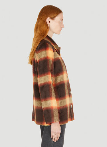 Rodebjer Nomad Plaid Jacket Brown rdj0250007