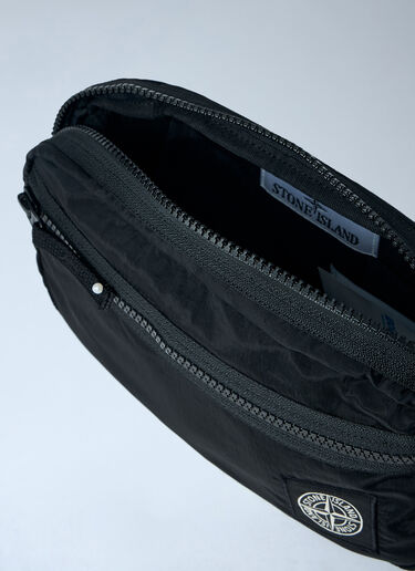 Logo Motif Belt Bag Stone Island Logo Motif Belt Bag Black sto0164024