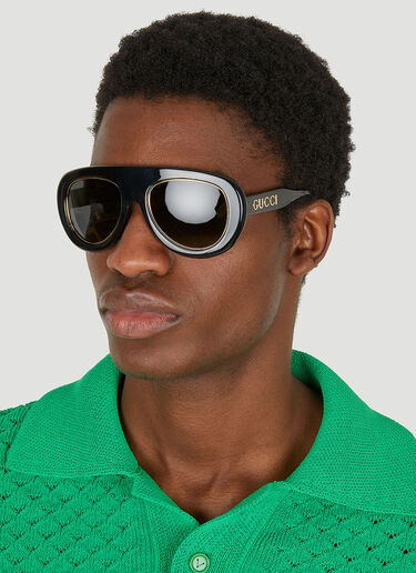Gucci Navigator Frame Sunglasses Black guc0148012