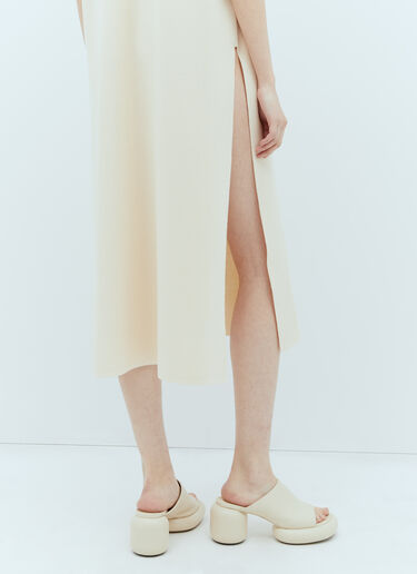 Max Mara Knitted Midi Dress Cream max0256007