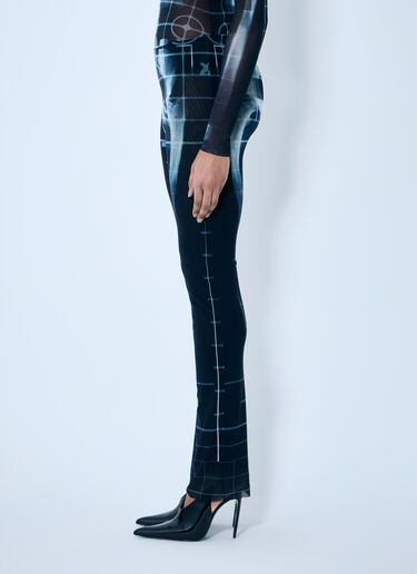 Jean Paul Gaultier スケルターメッシュパンツ  ブラック jpg0259017