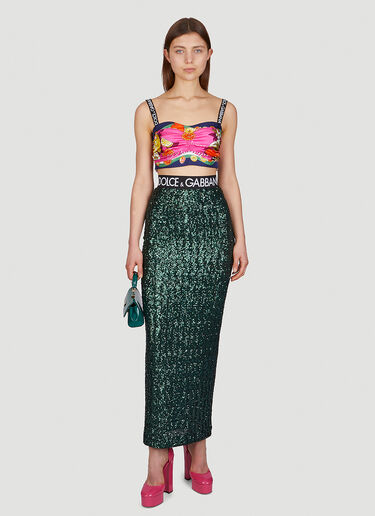 Capri Scarf Top Dolce & Gabbana Capri Scarf Top Pink dol0249042