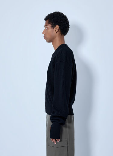 RIER Ribbed Zip-Up Cardigan Black rrr0165004