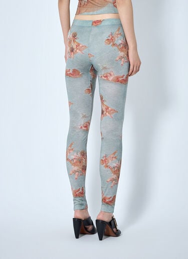LN-CC® - Vivienne Westwood: Printed Leggings - Light Blue Vivienne Westwood Printed Leggings Light Blue vvw0265019