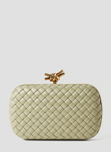 Bottega Veneta Knot Minaudiere Clutch Bag Light Green bov0252012