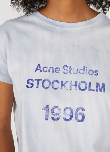 Acne Studios ロゴプリントTシャツ ライトブルー acn0250073