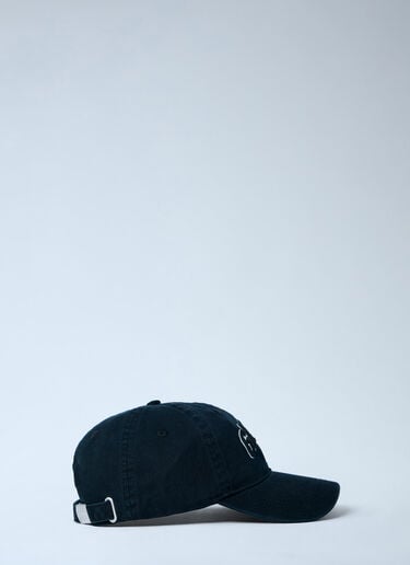 GANNI Logo Motif Baseball Cap Black gan0263064