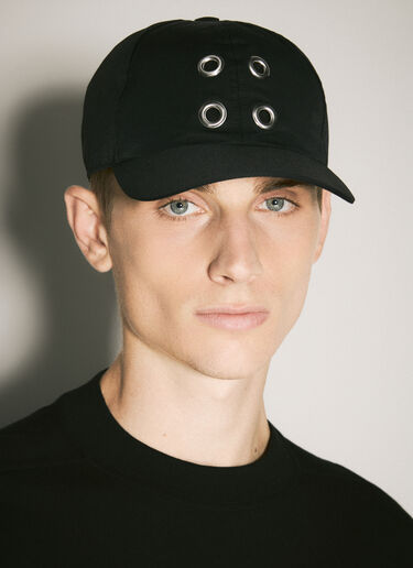 Rick Owens DRKSHDW 孔眼棒球帽 黑色 drk0158020
