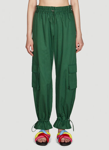 Moncler x JW Anderson Drawstring Cargo Pants Green mjw0249007