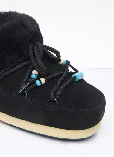 Moon Boot Beads Suede Mules Black mnb0260003