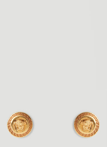 Versace Medusa Biggie Stud Earrings Gold ver0251060