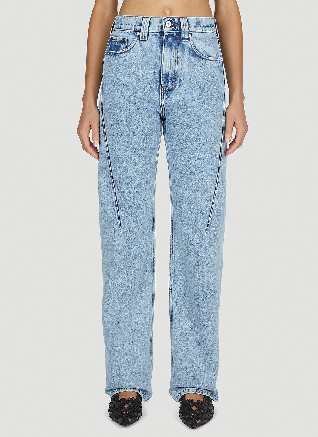 Y/Project Paris Best Jeans in Blue | LN-CC