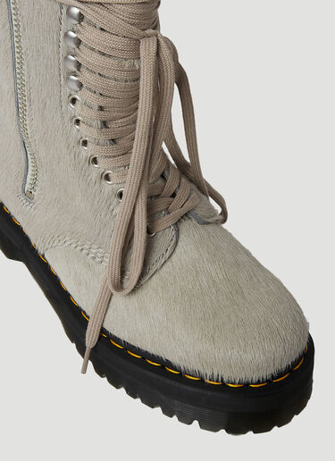 Rick Owens x Dr. Martens Quad Sole Boots Grey rod0150004