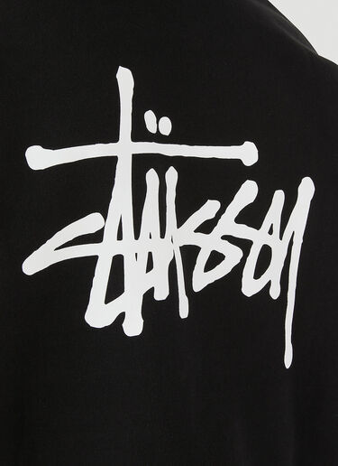 Stüssy ベーシック ロゴ フーデッド スウェットシャツ ブラック sts0152046